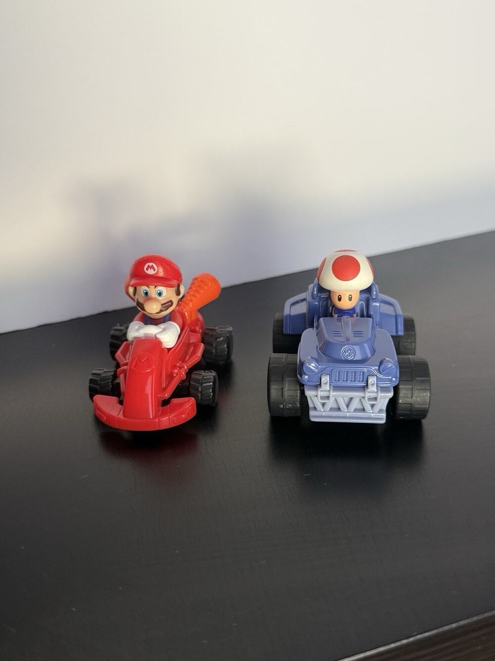 2022 McDonalds Mario Kart Mario & Toad Happy Meal Toys Lot Nintendo 2 Figures